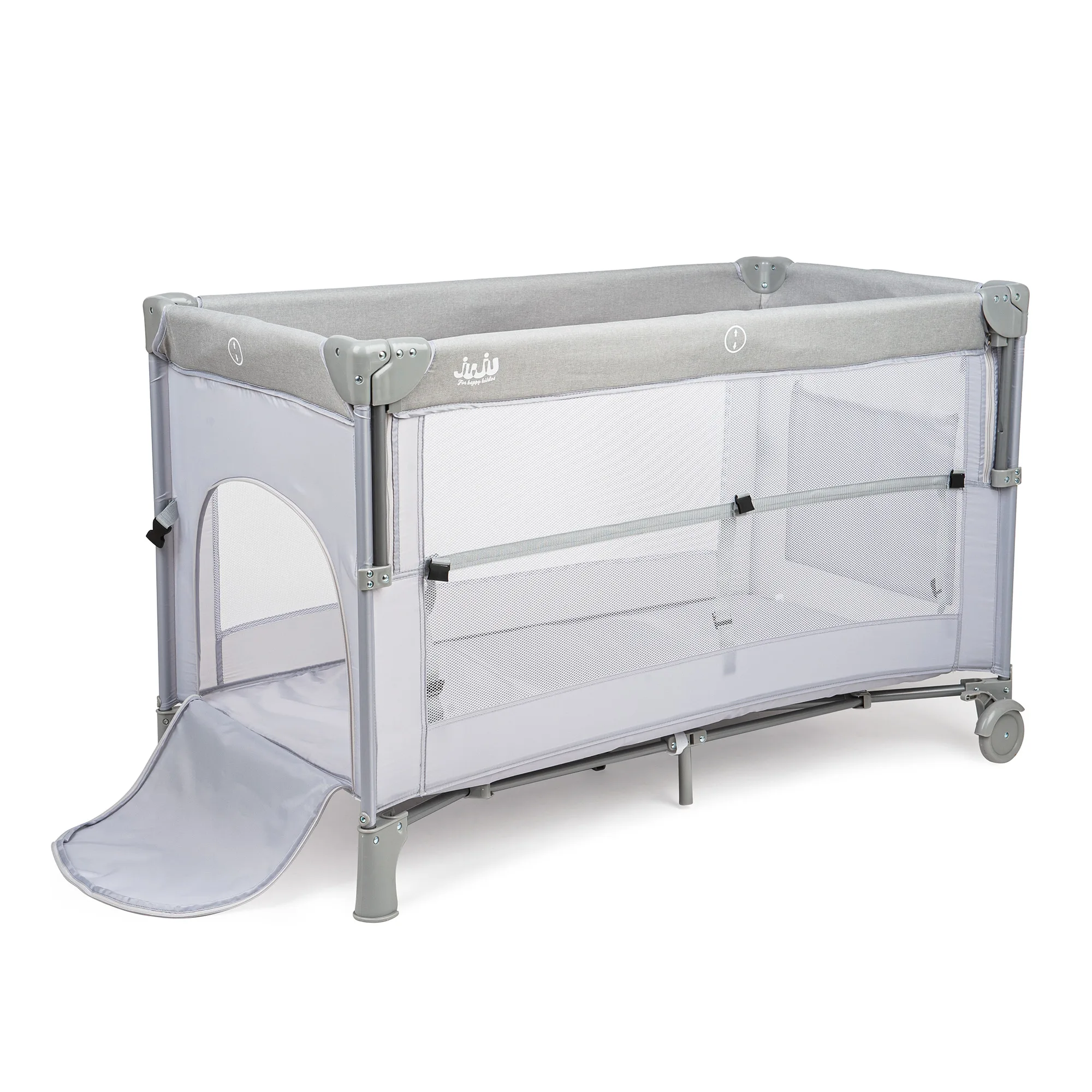 Patut pliabil 2 nivele Juju DreamyCloud, Grey - imagine 12