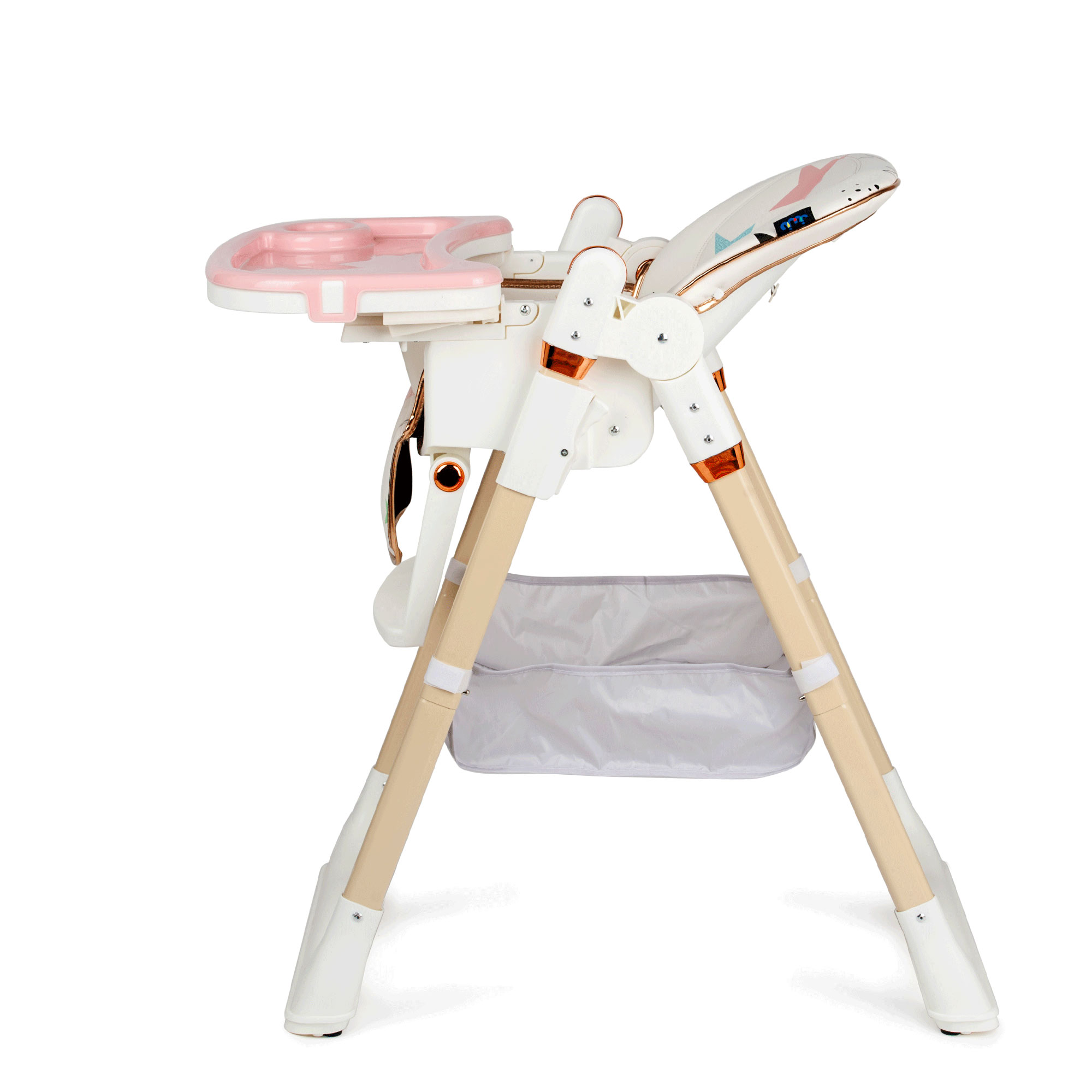 Scaun de masa Juju Eat&Fun, Pink Stars - imagine 6