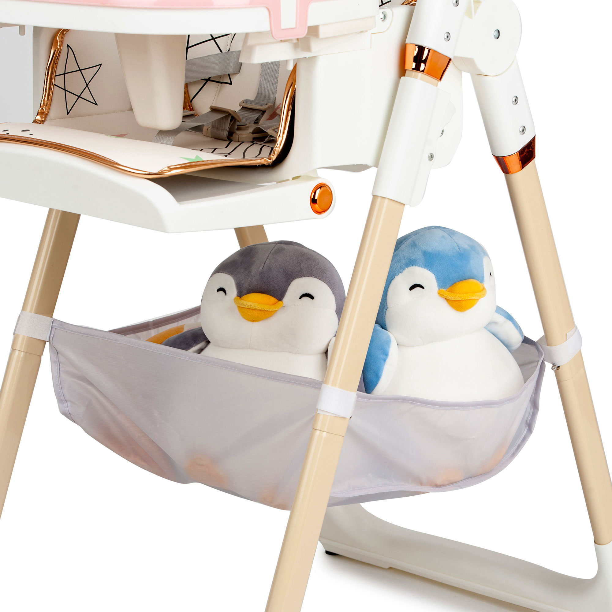 Scaun de masa Juju Eat&Fun, Pink Stars - imagine 9