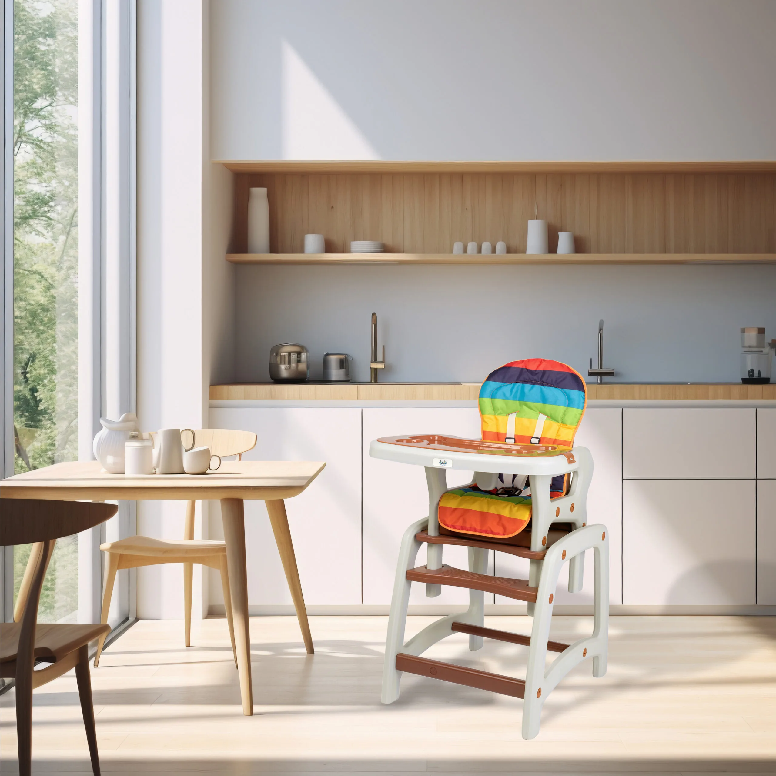 Scaun de masa Juju Eat&Play, Maro - imagine 3