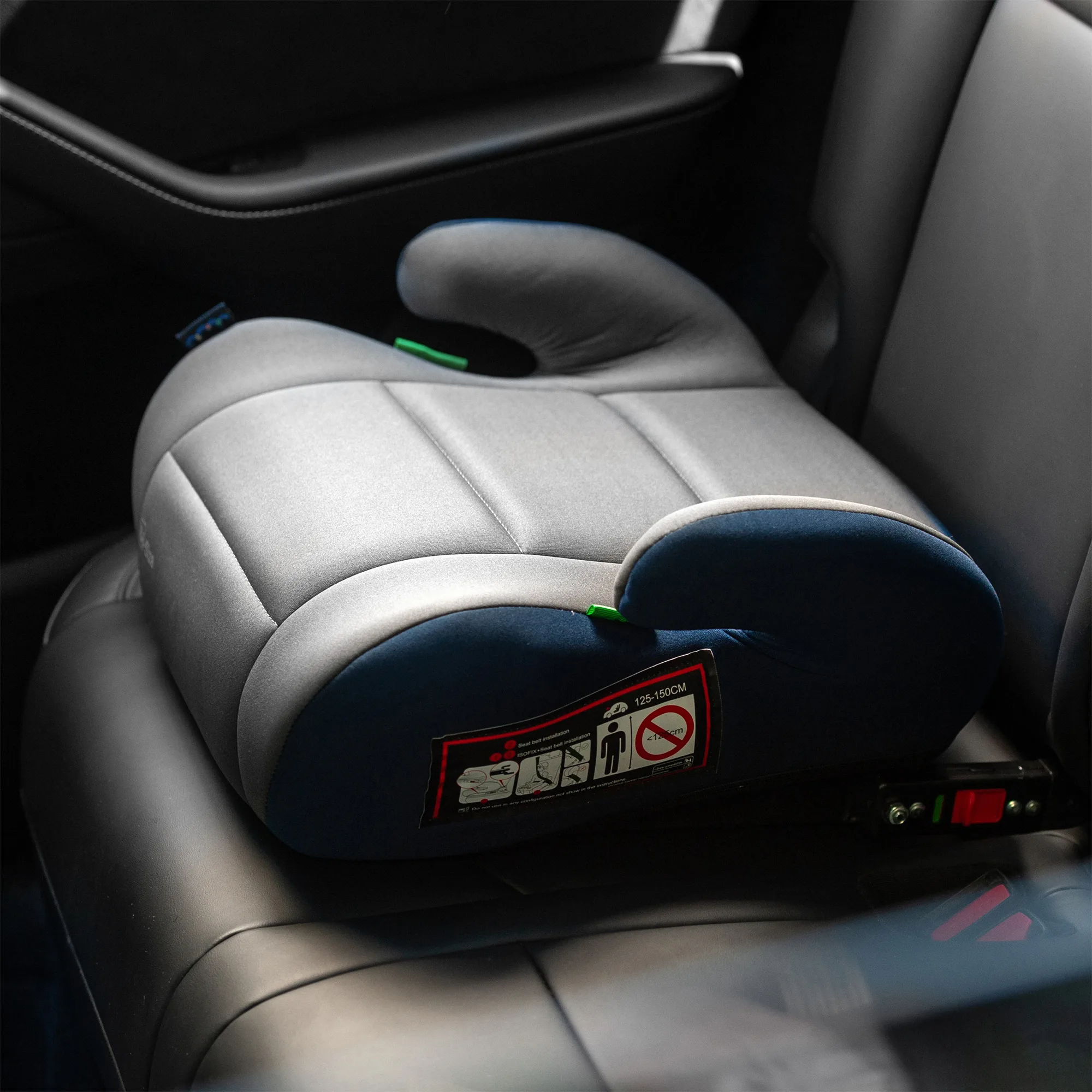 Inaltator auto Juju Jazzy Booster i-Size ISOFIX, Gri-Bleumarin - imagine 2