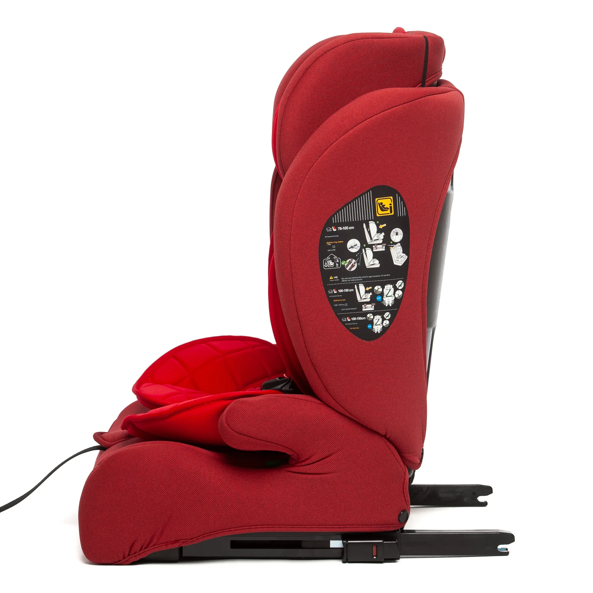 Scaun Auto Juju Pro Rider i-Size, Rosu - imagine 5
