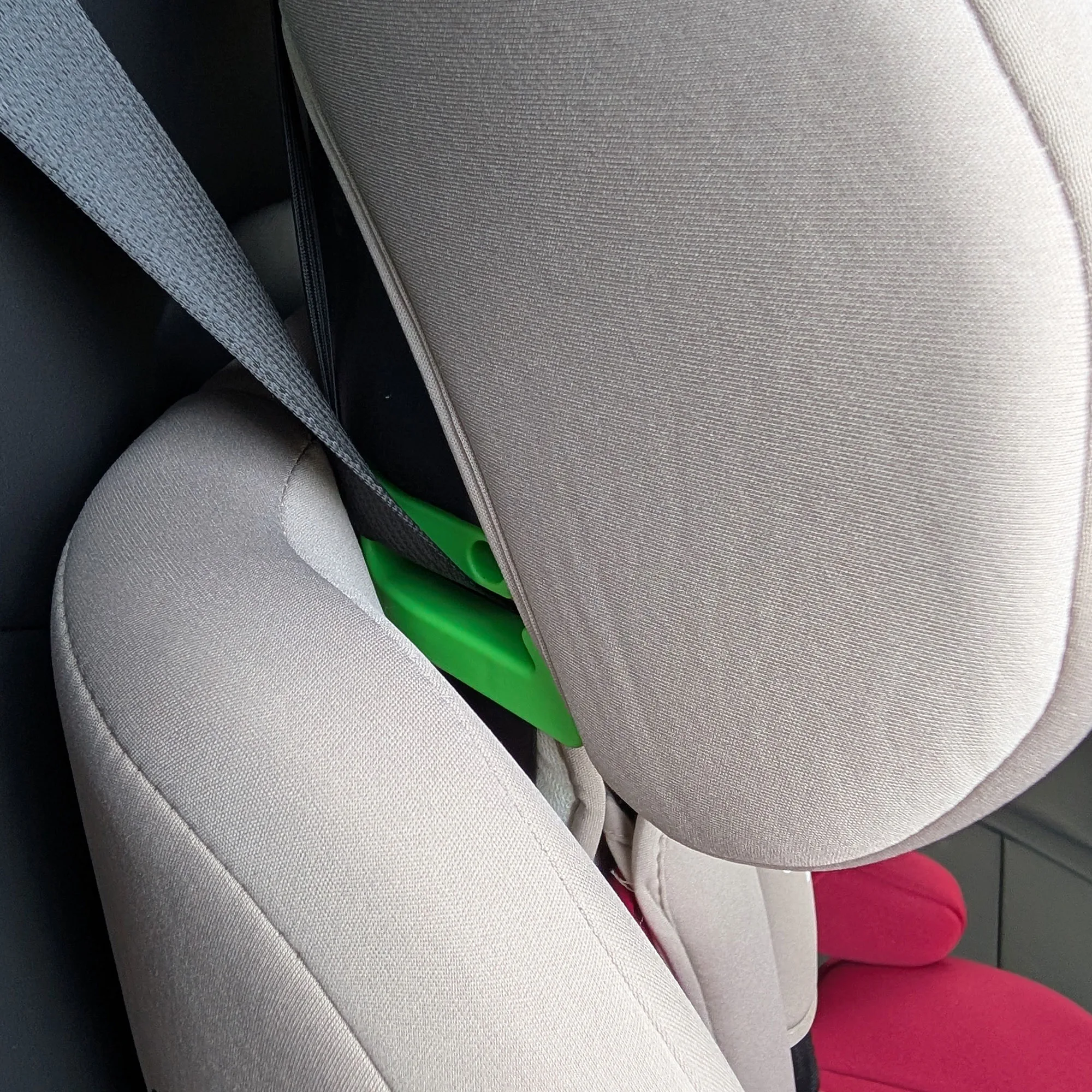 Scaun Auto Juju Safe Rider i-Size, Bej-Bordo - imagine 3