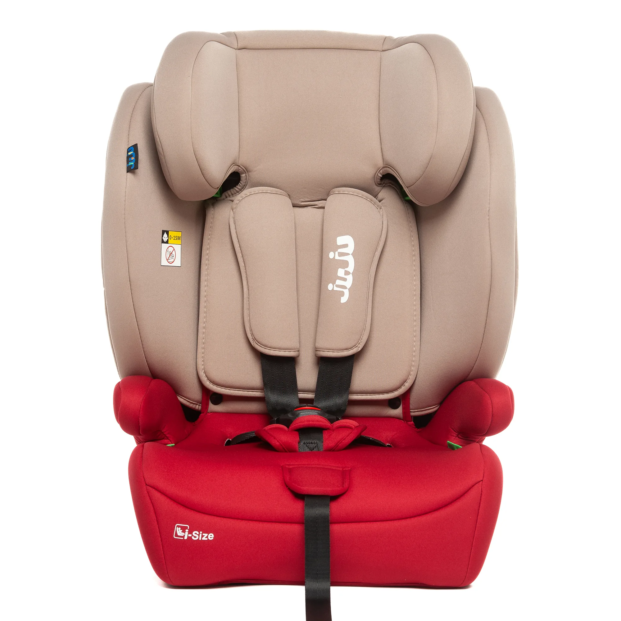 Scaun Auto Juju Safe Rider i-Size, Bej-Bordo - imagine 6