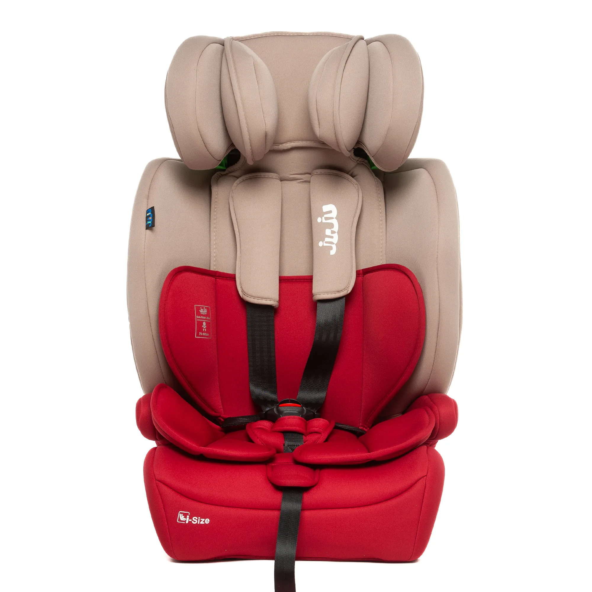 Scaun Auto Juju Safe Rider i-Size, Bej-Bordo - imagine 7
