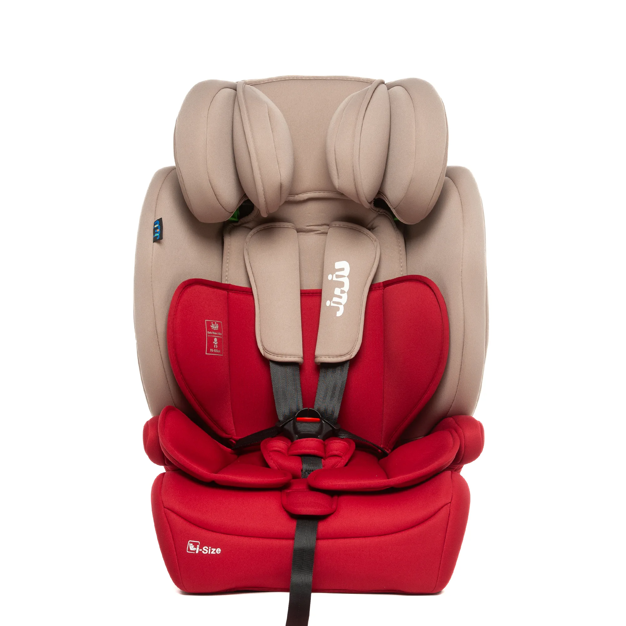 Scaun Auto Juju Safe Rider i-Size, Bej-Bordo - imagine 8