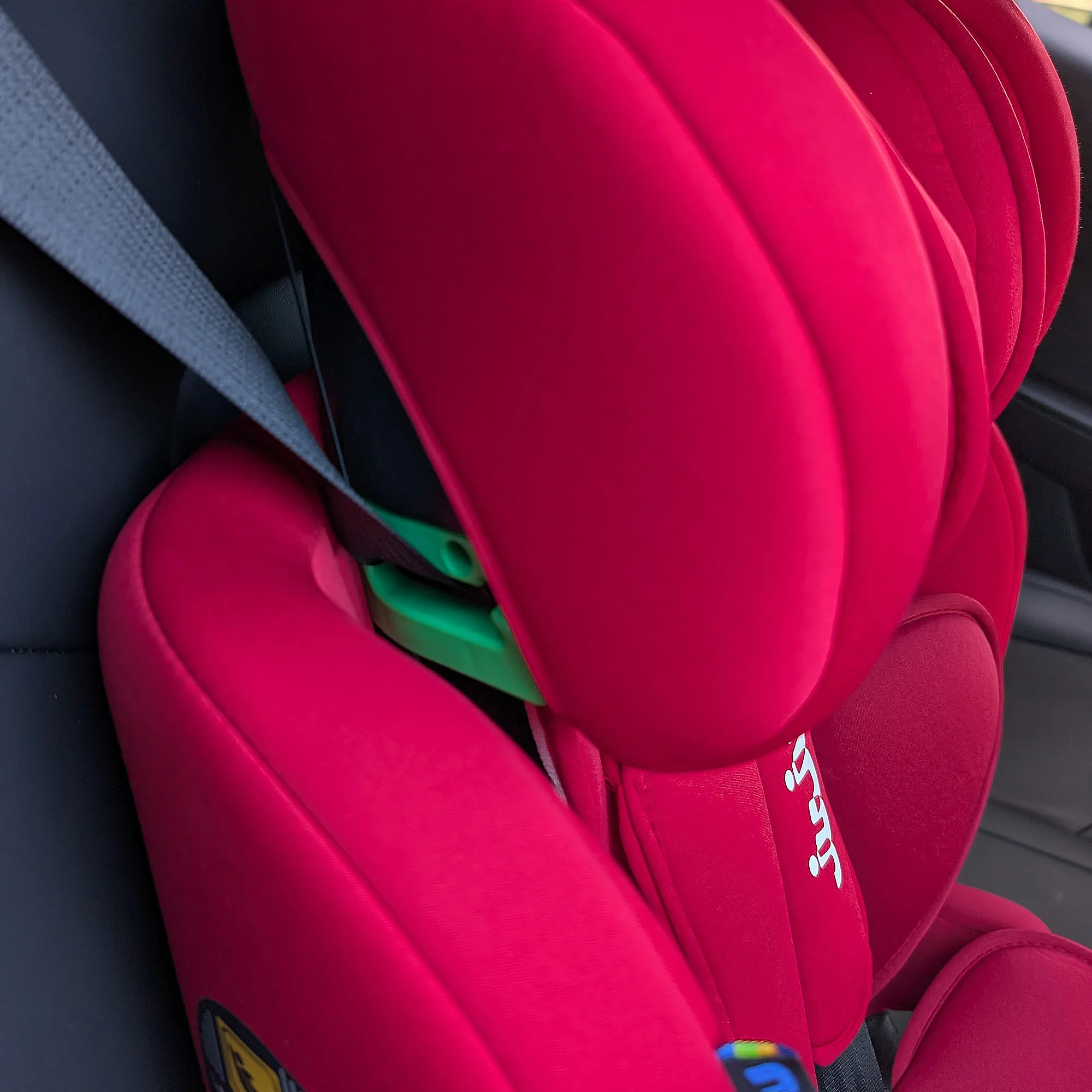 Scaun Auto Juju Safe Rider i-Size, Rosu-Bordo - imagine 3