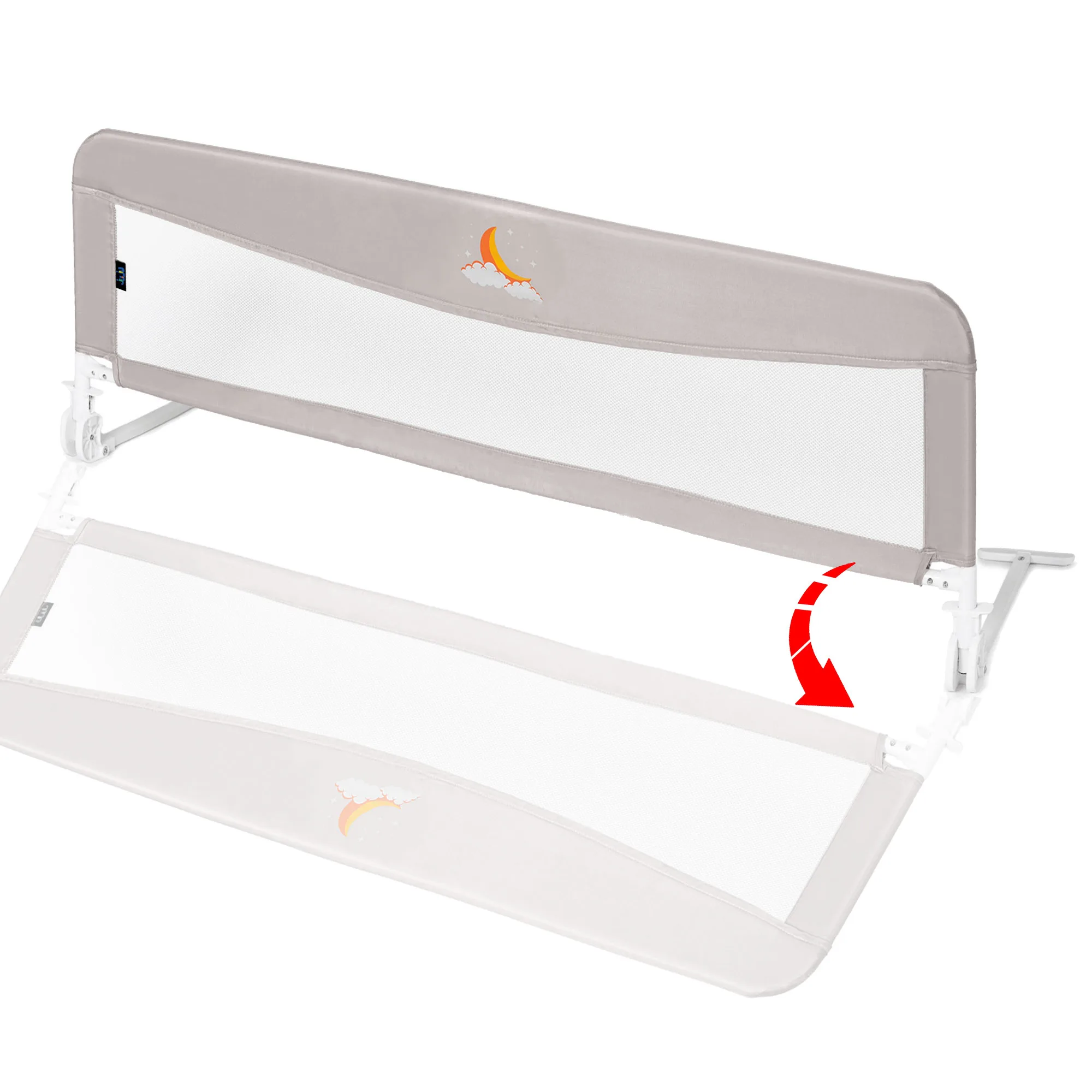 Margine de siguranta pentru pat Juju Safe Sleep, Mini Moon - imagine 4