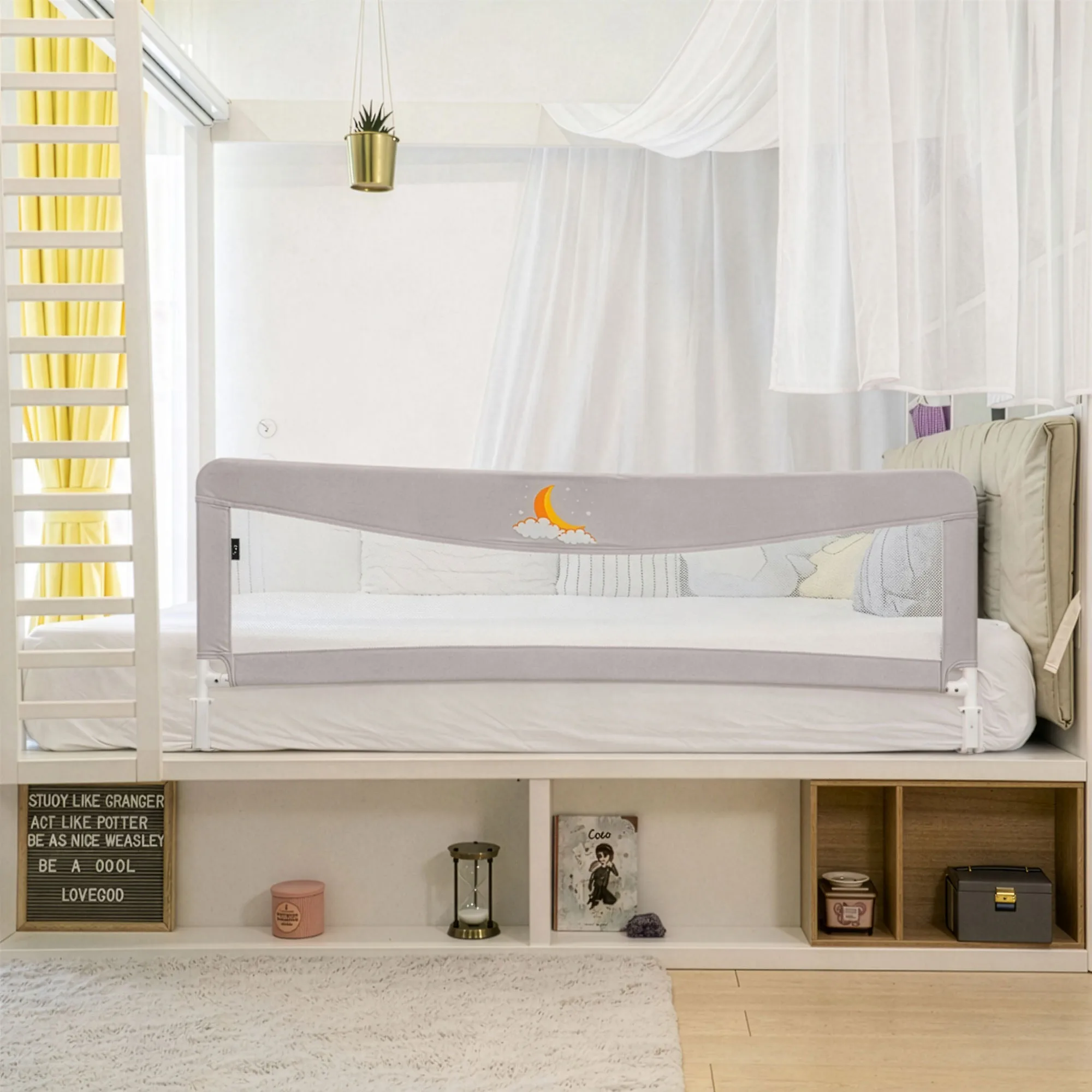 Margine de siguranta pentru pat Juju Safe Sleep, Mini Moon - imagine 2