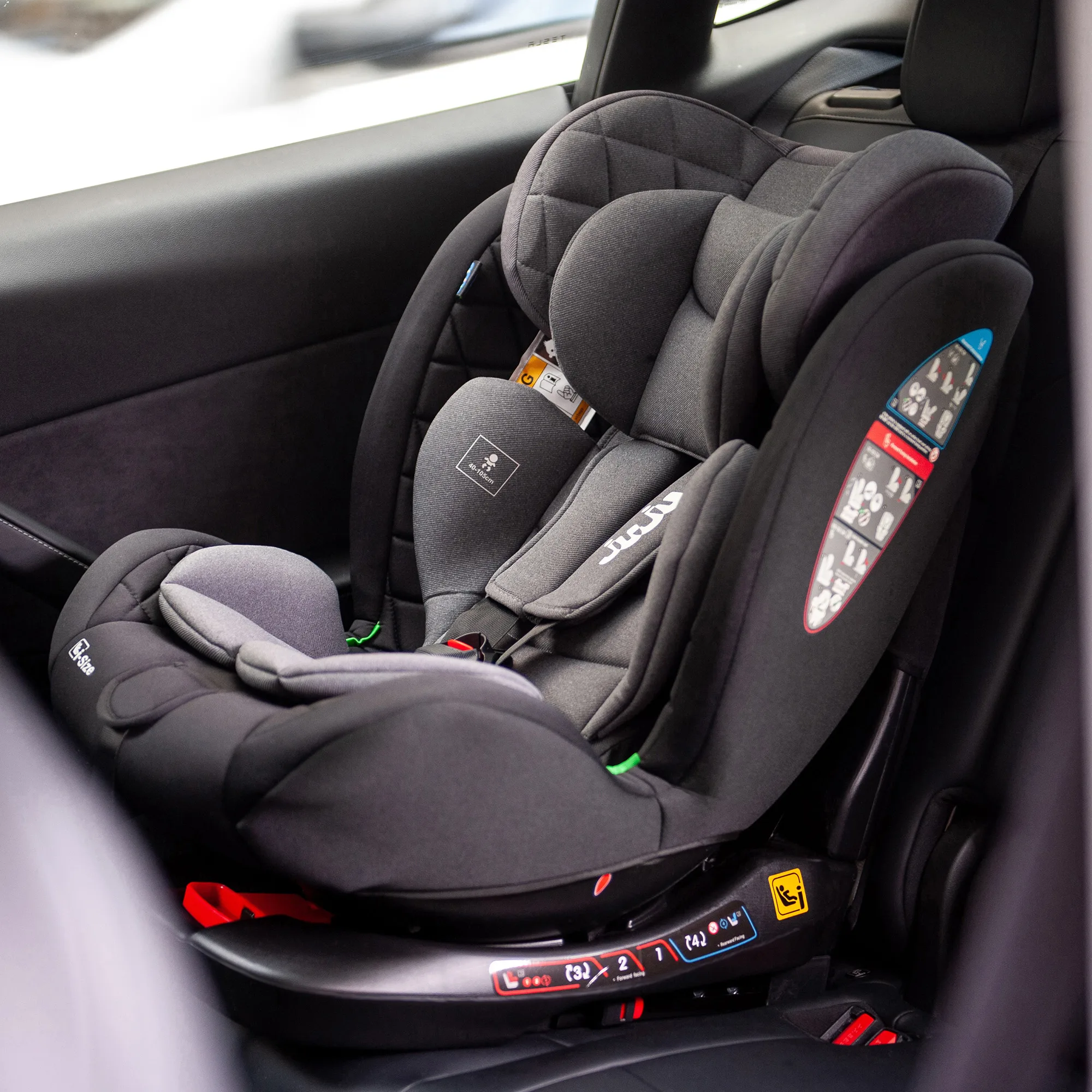 Scaun Auto Juju Total 360 i-Size, Negru - imagine 3