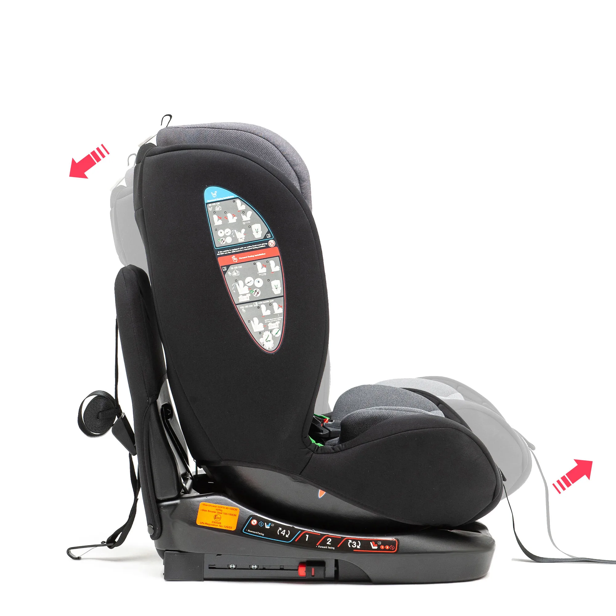Scaun Auto Juju Total 360 i-Size, Negru - imagine 6