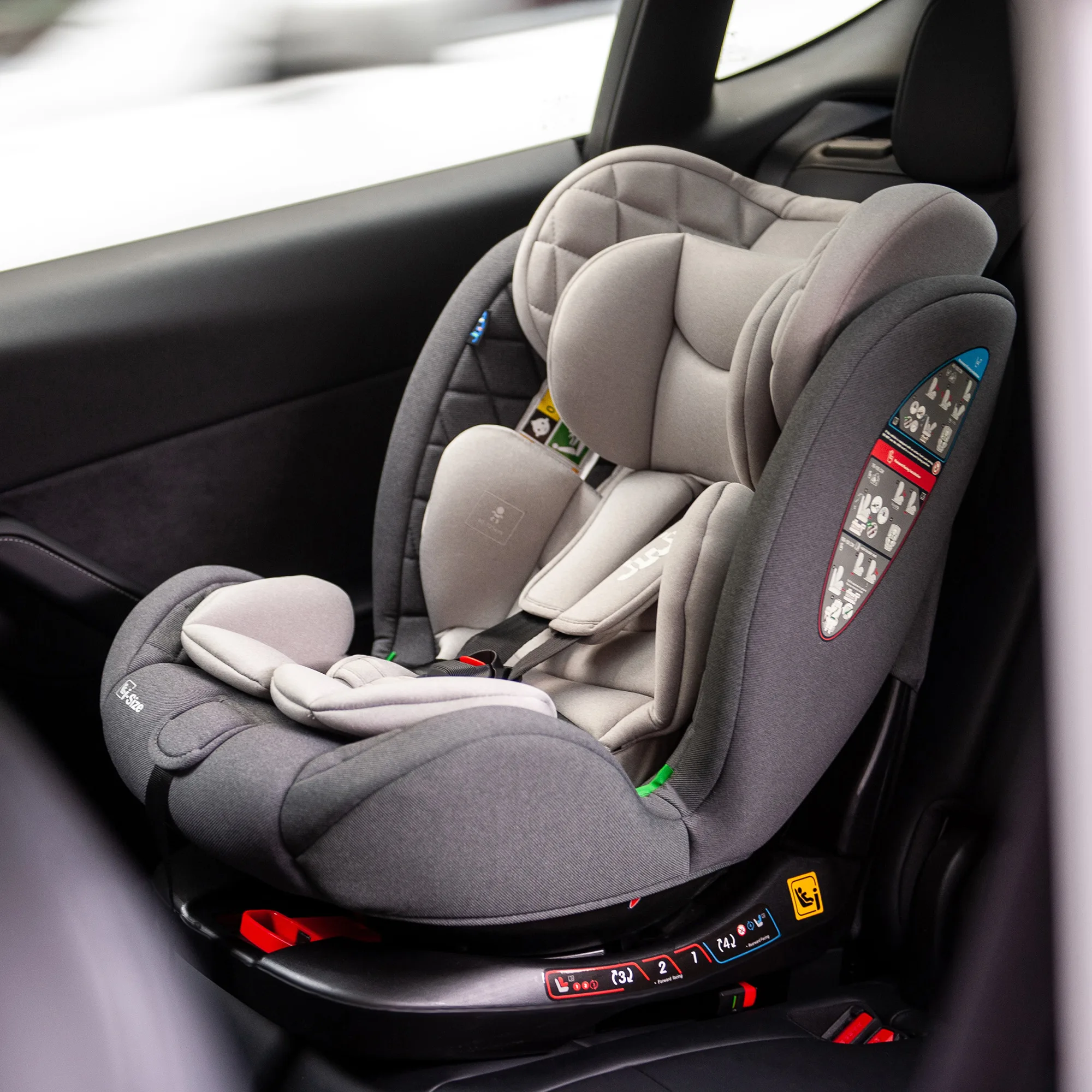 Scaun Auto Juju Total 360 i-Size, Gri - imagine 3