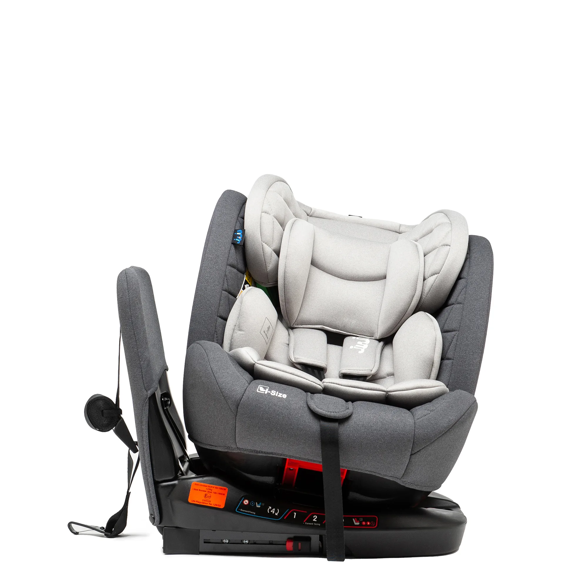 Scaun Auto Juju Total 360 i-Size, Gri - imagine 7