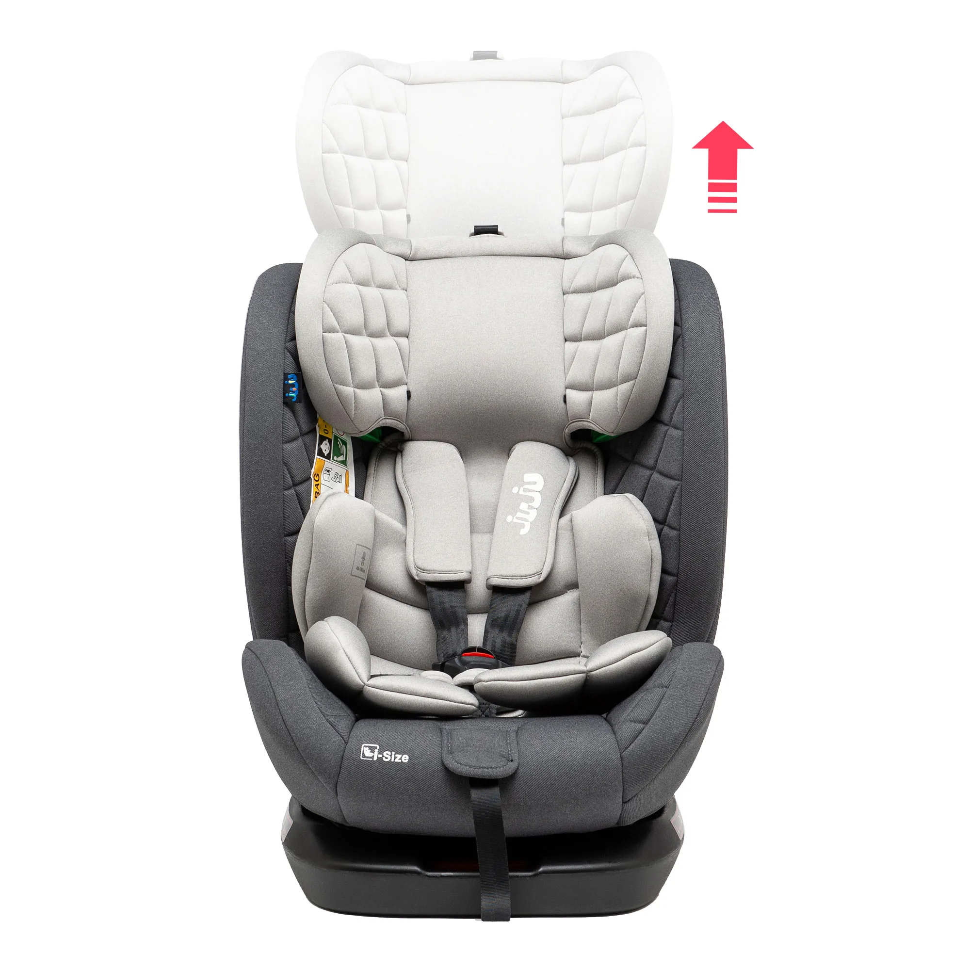 Scaun Auto Juju Total 360 i-Size, Gri - imagine 8