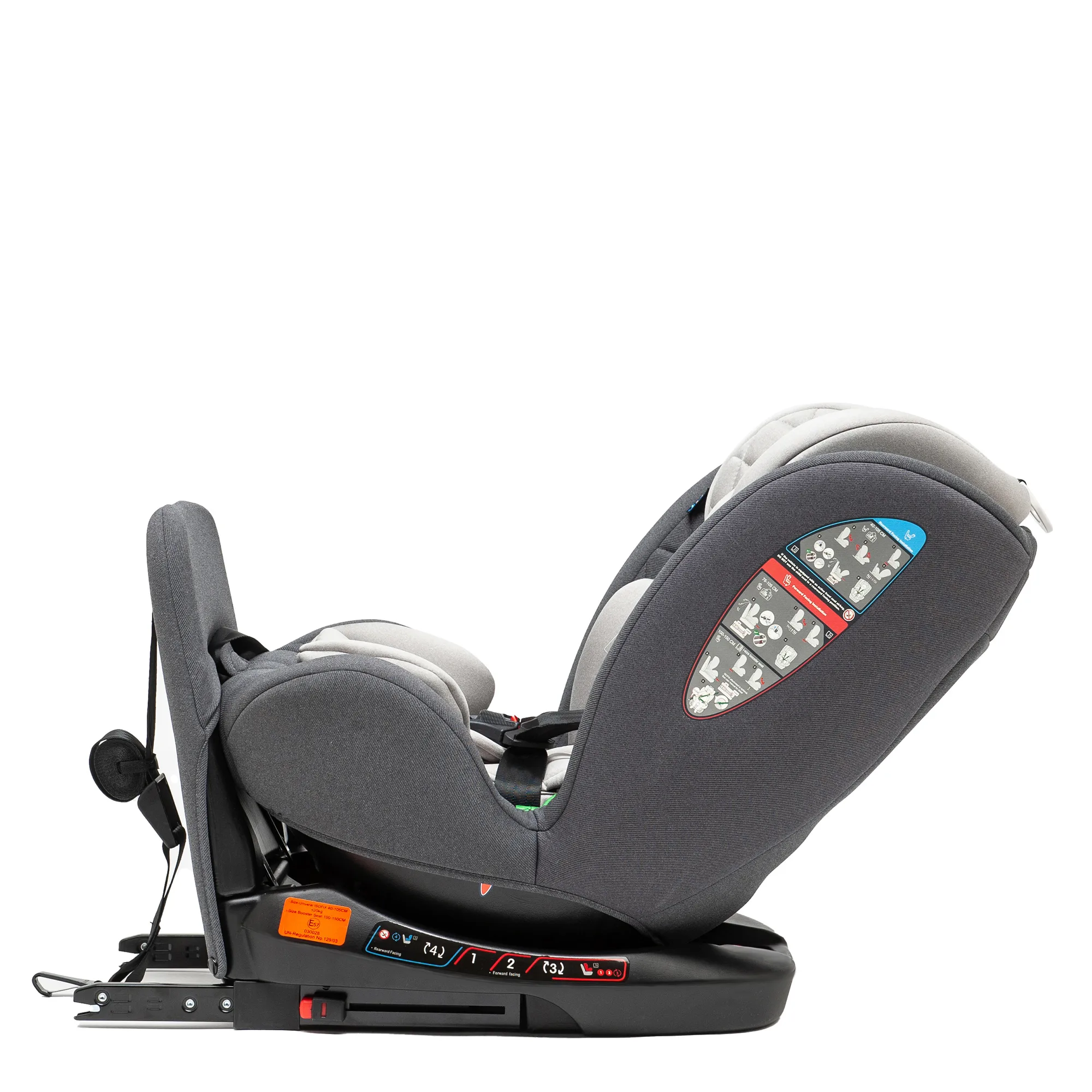Scaun Auto Juju Total 360 i-Size, Gri - imagine 9